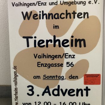 Weihnachten im Tierheim am 3. Advent