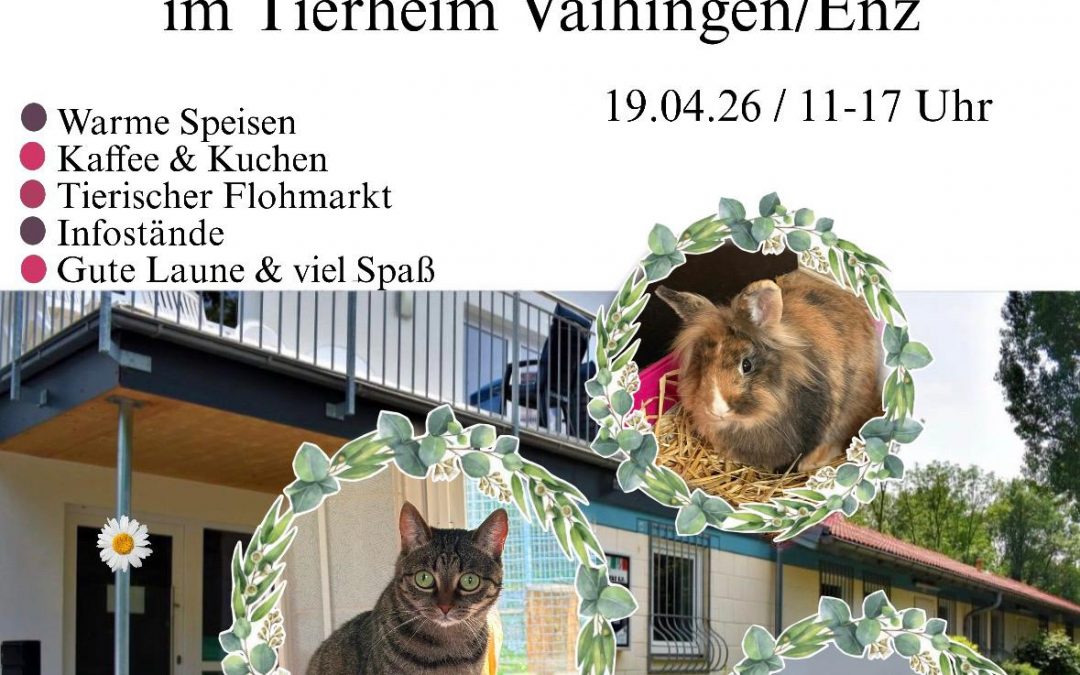 Frühlingsfest / Flohmarkt im Tierheim am 19.04.2026