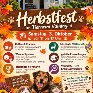 Herzliche Einladung zu unserem Herbst-Fest